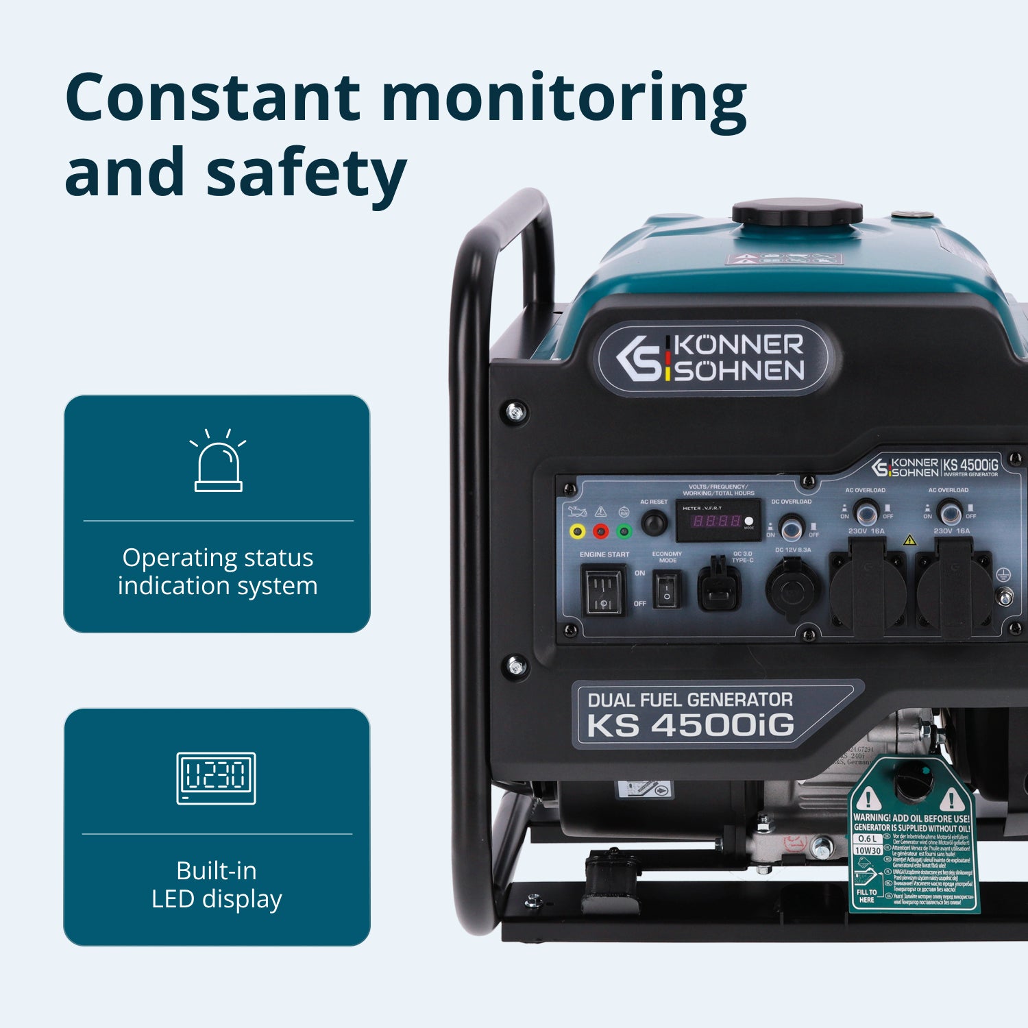 Dual Fuel Inverter Generator KS 4500iG