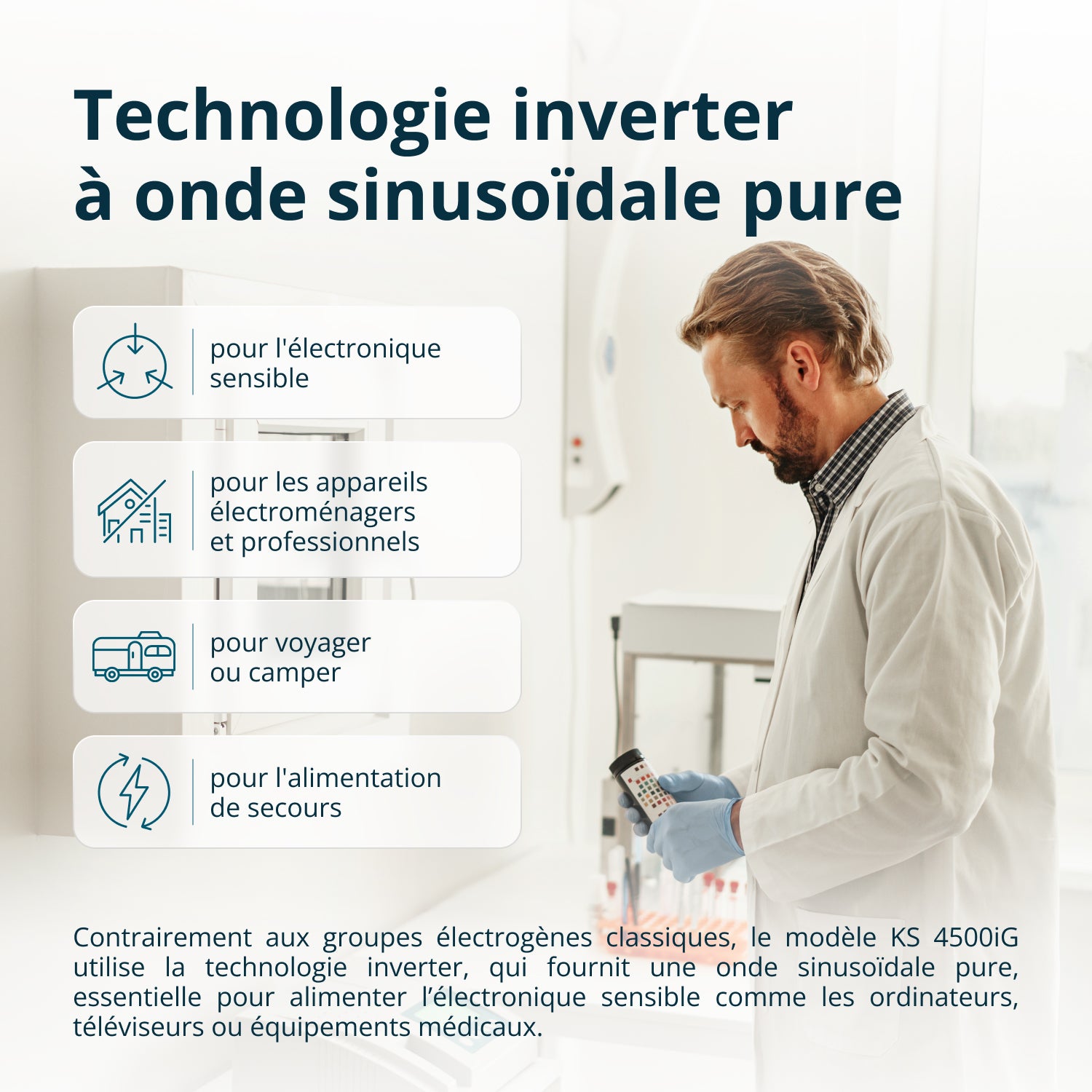 Groupe électrogène Inverter Bi-Carburant KS 4500iG