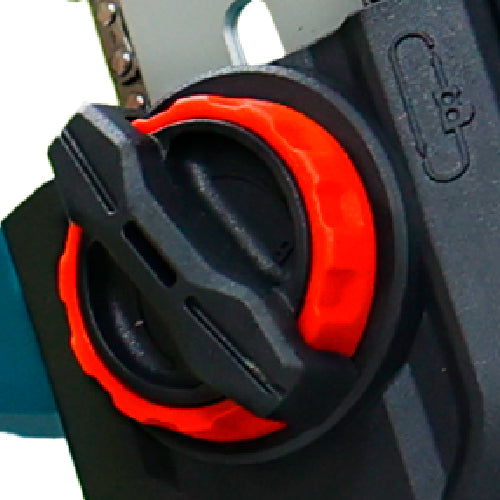 Tool-free chain-tensioning mechanism