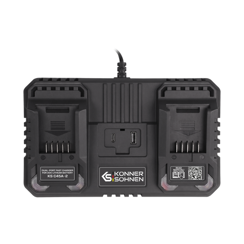 Doppel-Ladegerät für Akkubatterien 20 V KS C45A-2