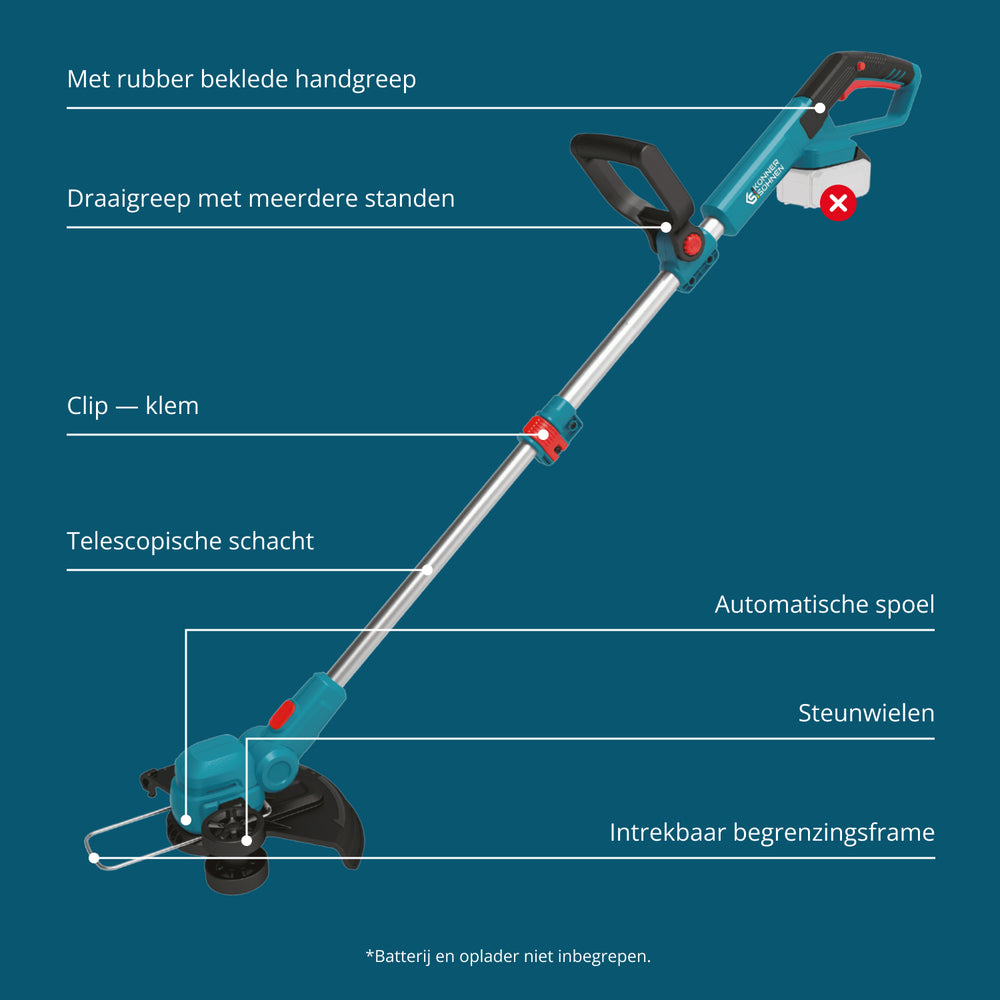 Snoerloze trimmer KS CST-20V