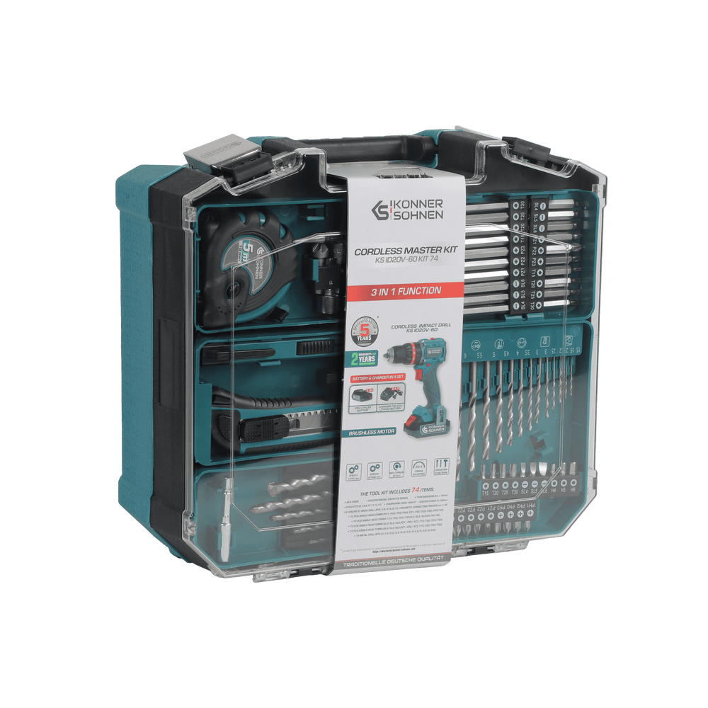 Sladdlös Master Set KS ID20V-60 KIT 74