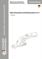 Akku-Grasschere und Heckenschere 2 in 1 KS SHT-8V