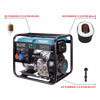 Conjunto de filtros para geradores a Diesel: Filtro de óleo, Filtro de ar, Filtro de gasolina