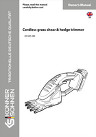 Cordless grass shear & hedge trimmer KS SHT-20V