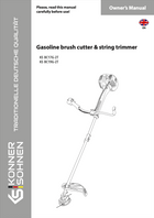 Gasoline brush cutter & string trimmer KS BC17G-2T, KS BC19G-2T