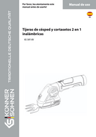 Tijeras de césped y cortasetos 2 en 1 inalámbricas KS SHT-8V