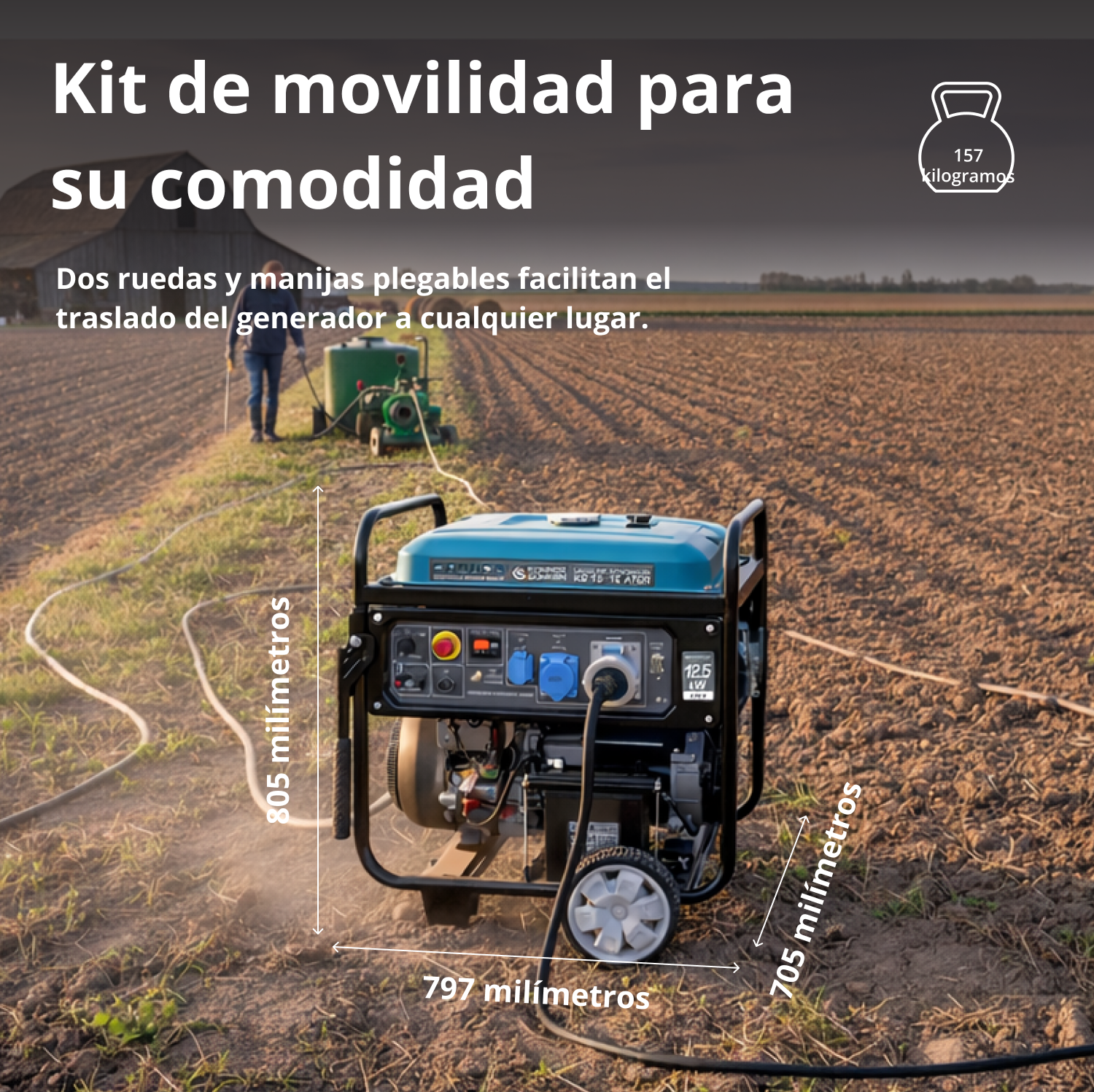 Generador de gasolina "Könner & Söhnen" KS 15-1E ATSR