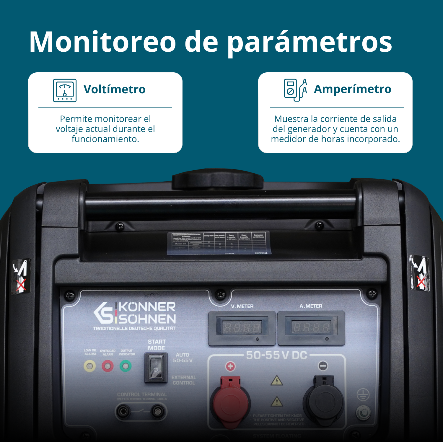 Generador de corriente continua KS 48VS-DC, versión 50–55V