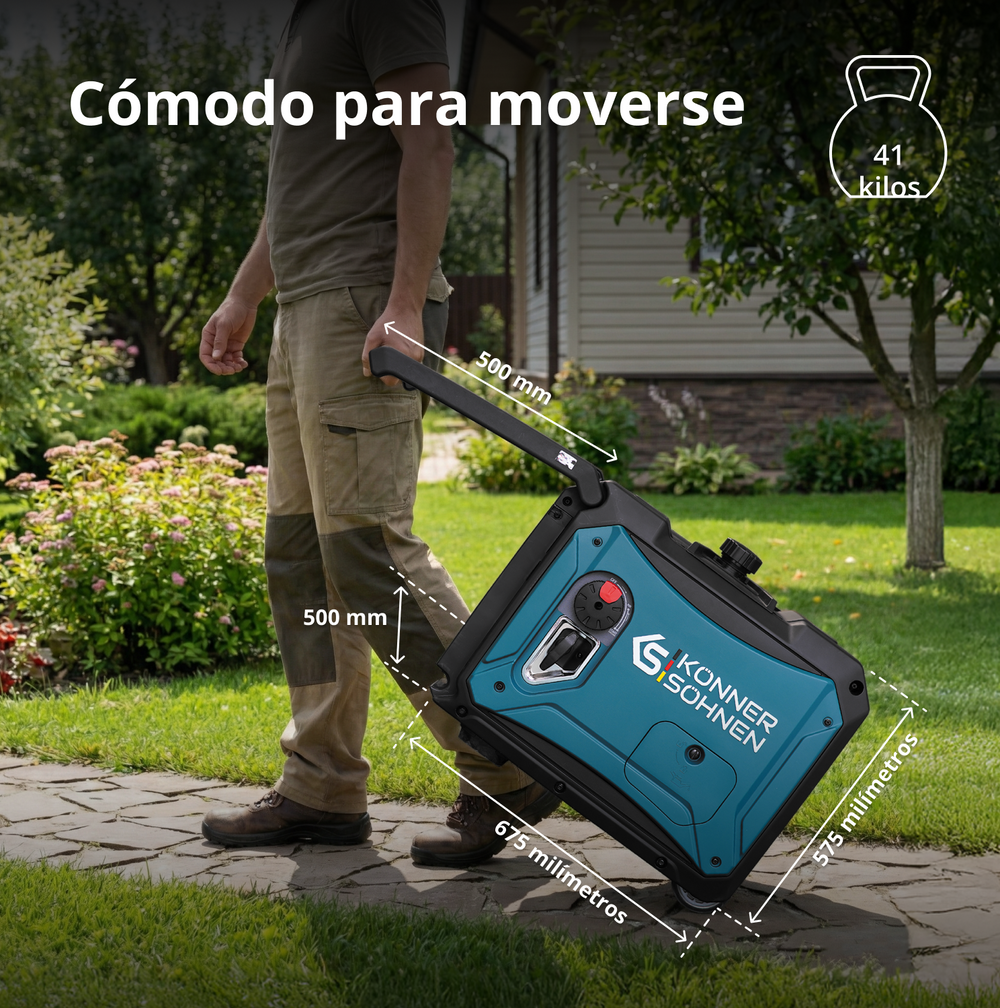 Generador inverter híbrido de gas/gasolina KS 4000iEG S