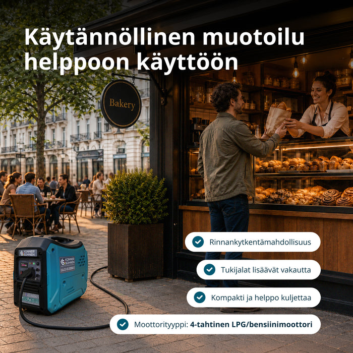LPG/bensiini-invertterigeneraattori KS 2000iG S