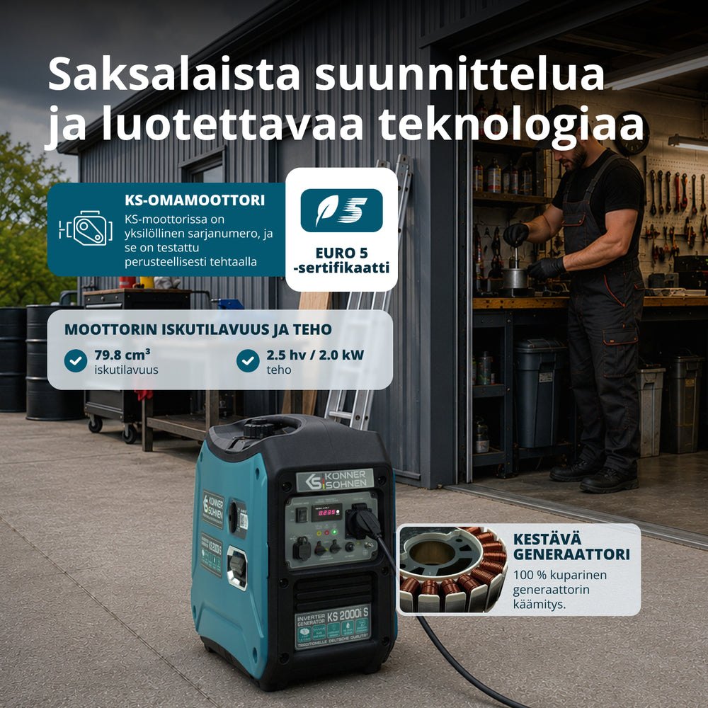 Invertterigeneraattori KS 2000i S
