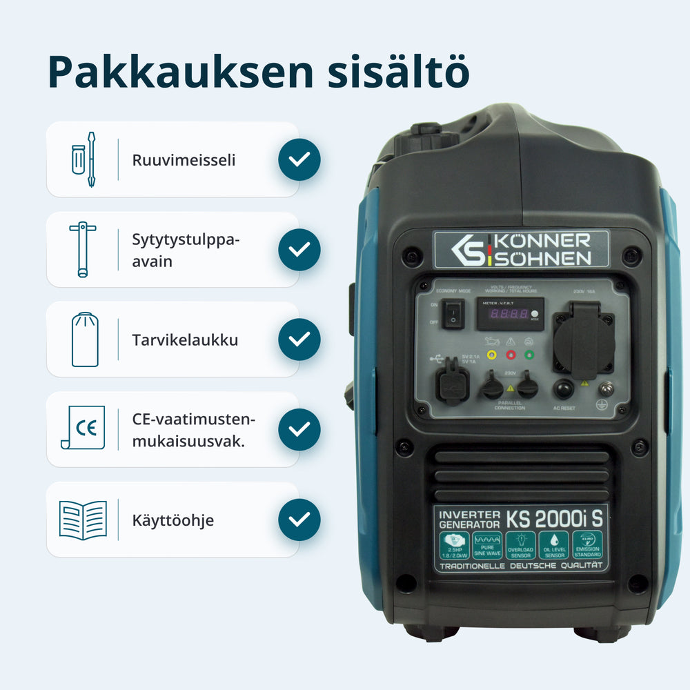 Invertterigeneraattori KS 2000i S