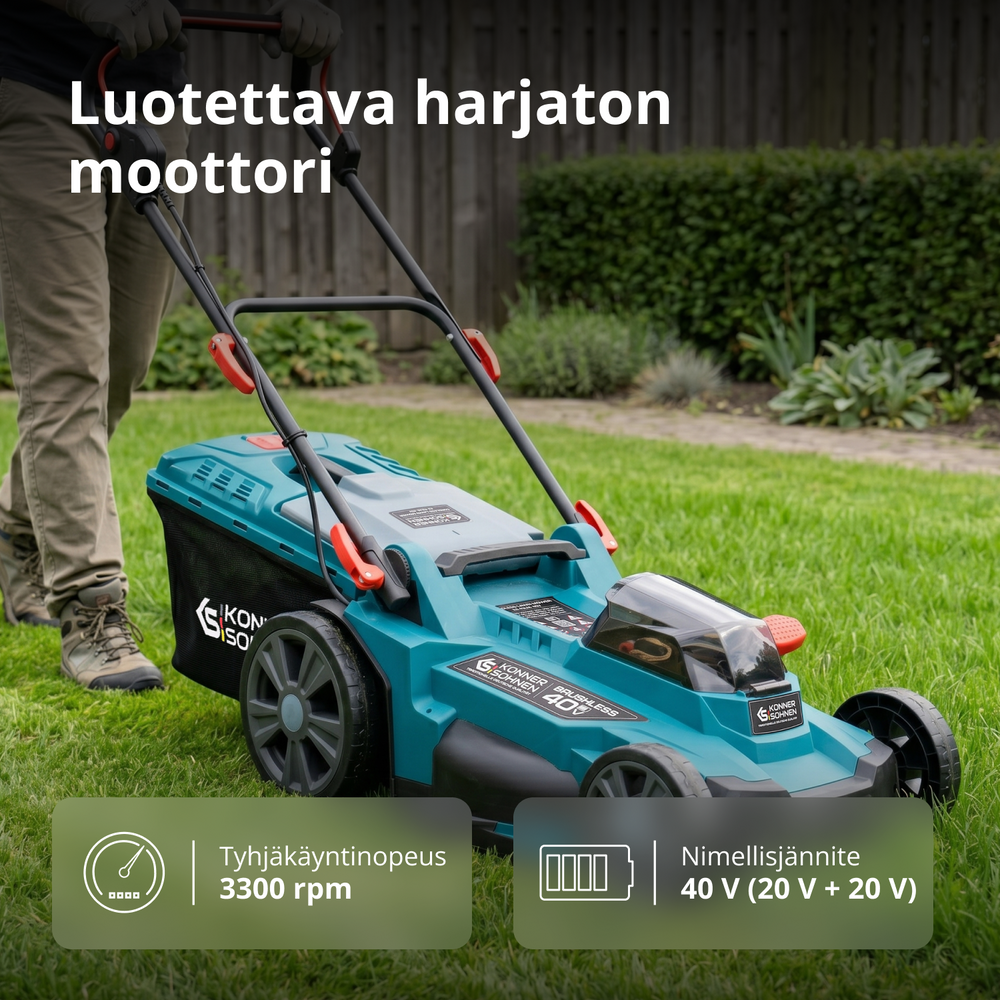 Akkukäyttöinen ruohonleikkuri KS 43LM-40V