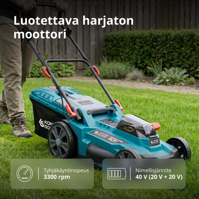 Akkukäyttöinen ruohonleikkuri KS 43LM-40V