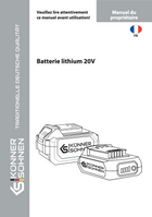 20V 2Ah 4Ah Litiumbatteri