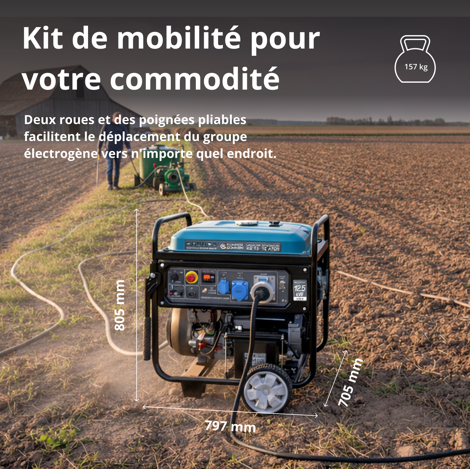 Benzingenerátor „Könner & Söhnen” KS 15-1E ATSR