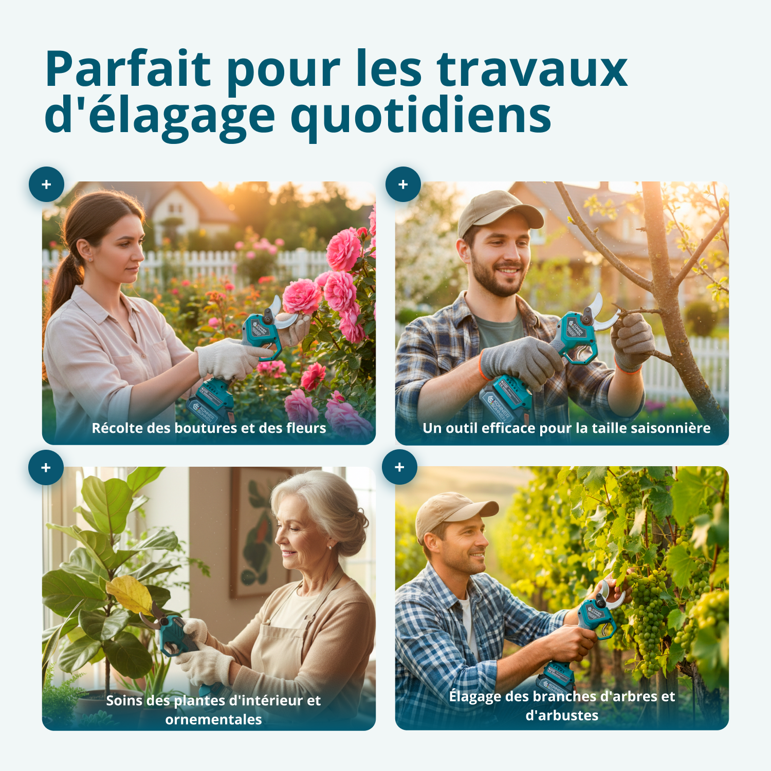 Bežične električne makaze za orezivanje KS CPS20V-40