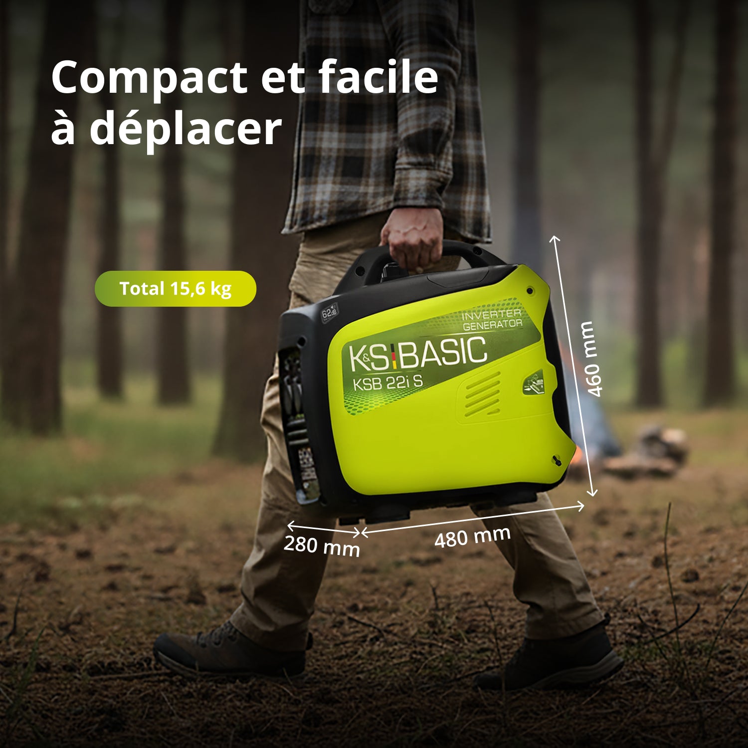 Groupe électrogène-onduleur KSB 22i S