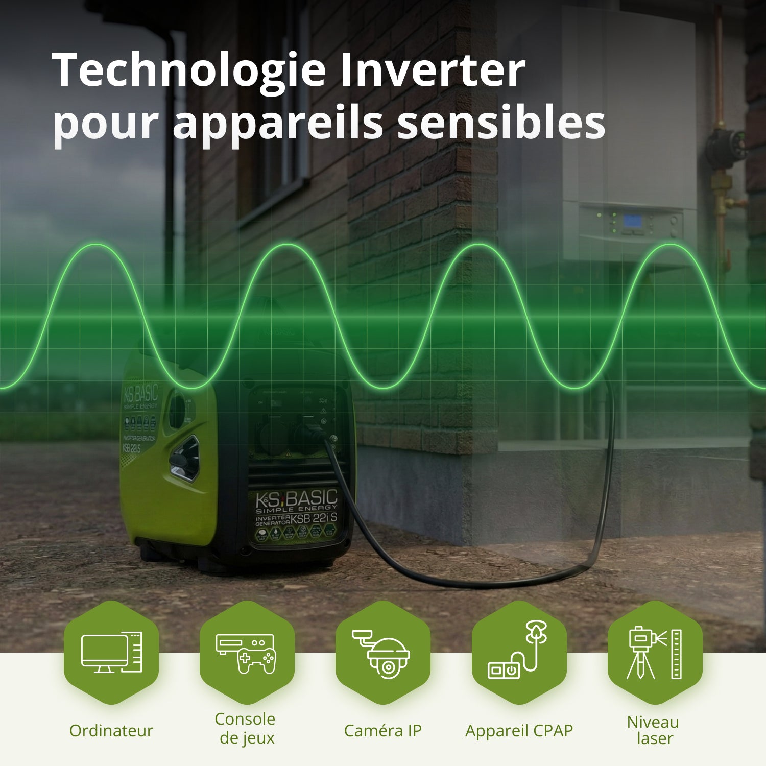 Groupe électrogène-onduleur KSB 22i S