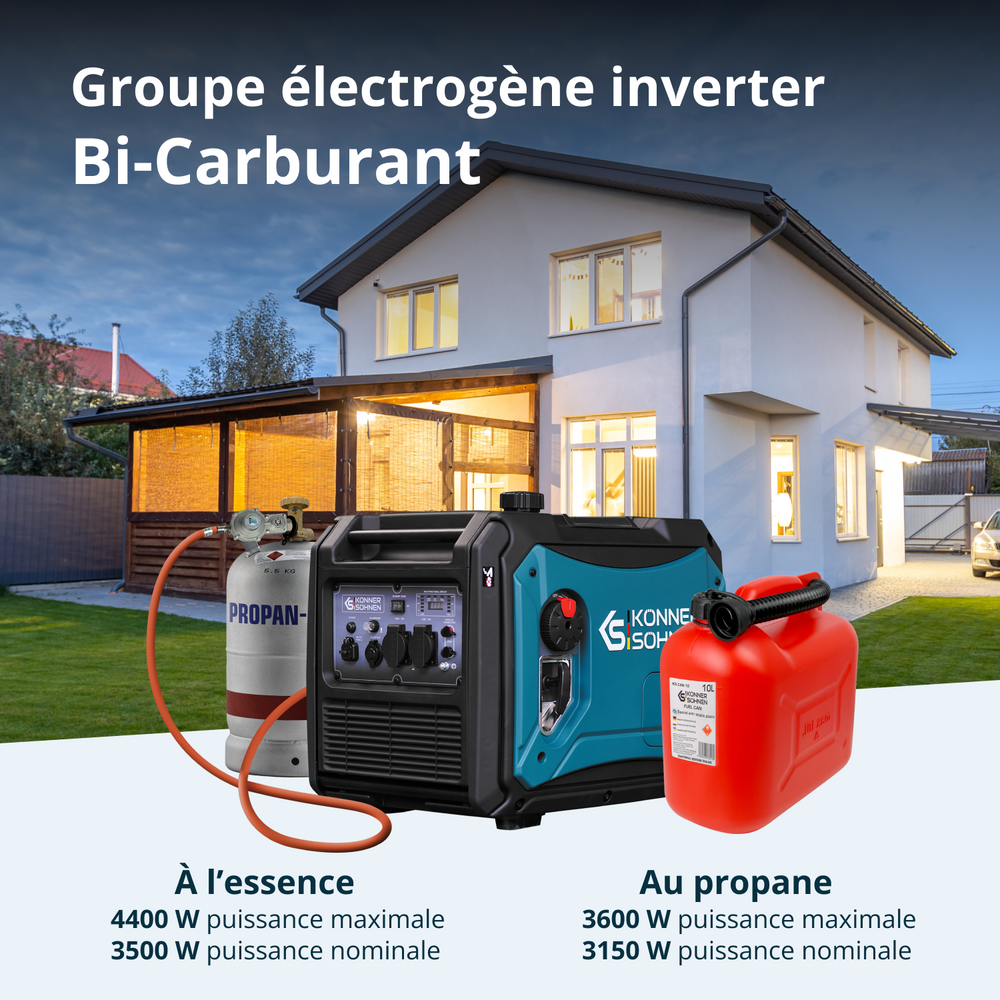 Invertorový generátor na LPG/benzín KS 4000iEG S