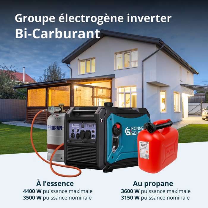 Invertorový generátor na LPG/benzín KS 4000iEG S