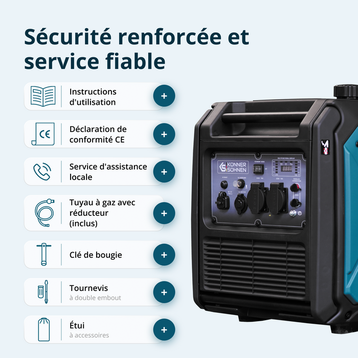 Invertorový generátor na LPG/benzín KS 4000iEG S