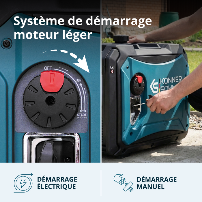 Invertorový generátor na LPG/benzín KS 4000iEG S