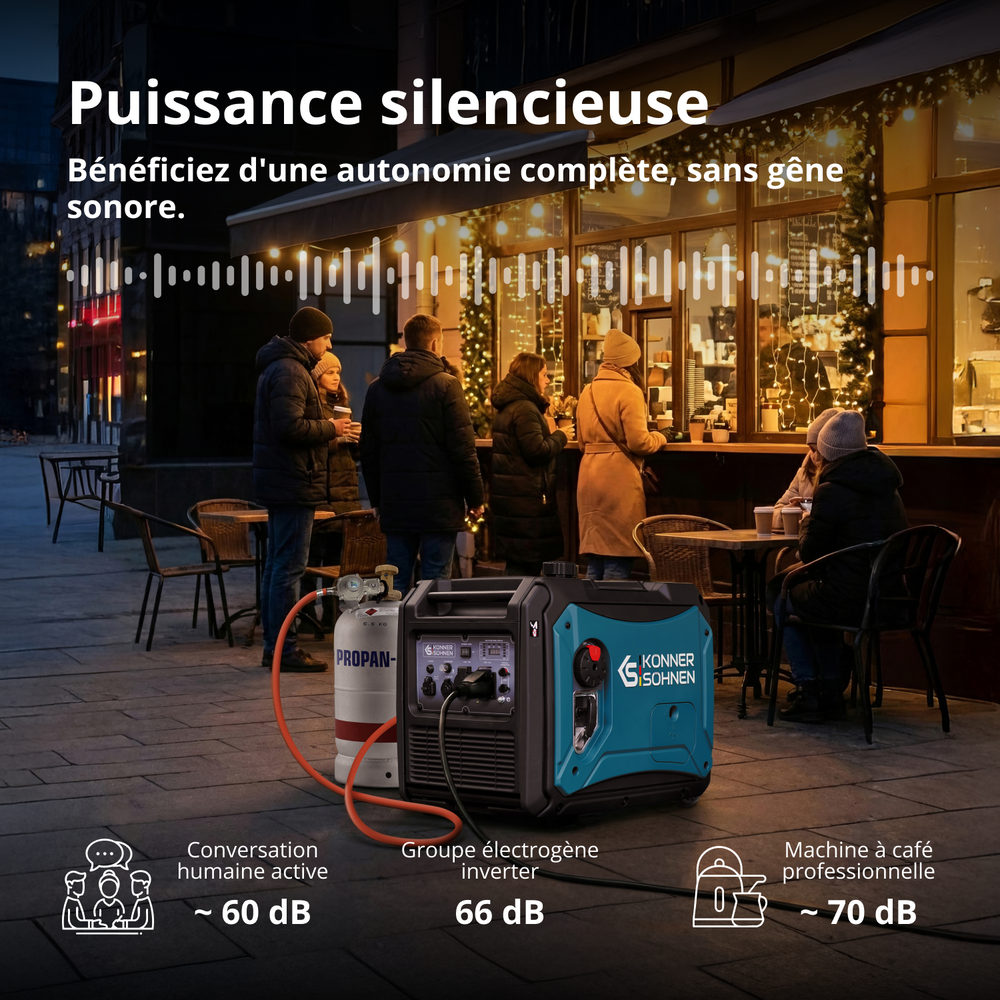 Invertorový generátor na LPG/benzín KS 4000iEG S