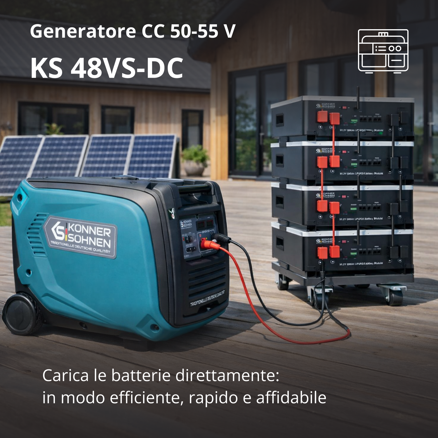 Generatore di corrente continua KS 48VS-DC, versione 50–55V