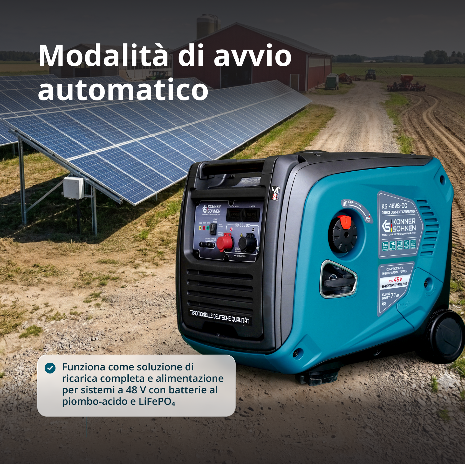 Generatore di corrente continua KS 48VS-DC, versione 50–55V