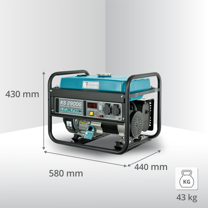 Generator LPG/Benzină „Könner & Söhnen” KS 2900G