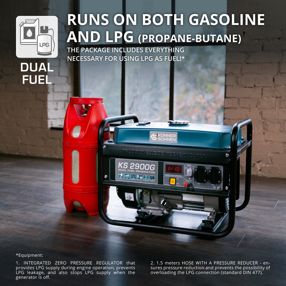 Generator LPG/Benzină „Könner & Söhnen” KS 2900G