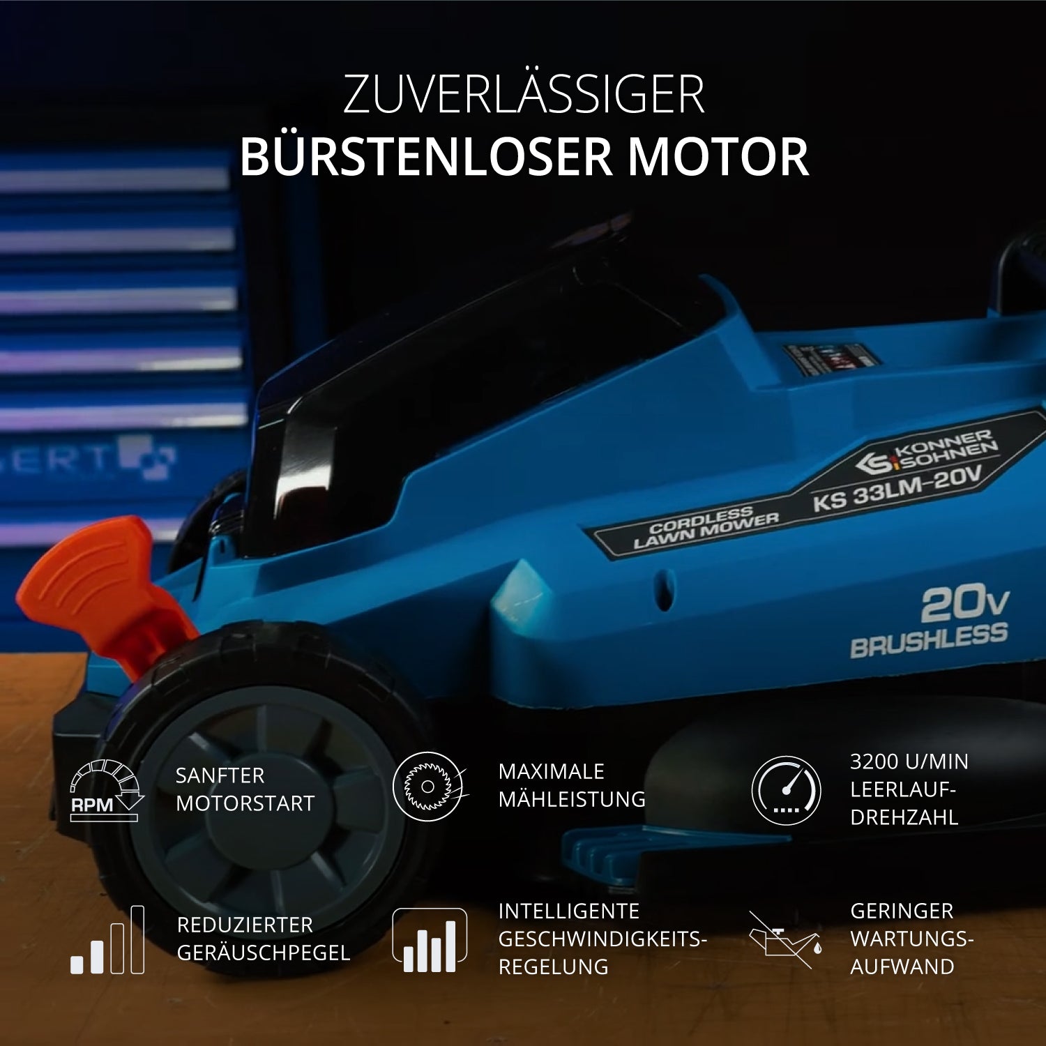 Akku-Rasenmäher KS 33LM-20V (B-Ware Hervorragend)