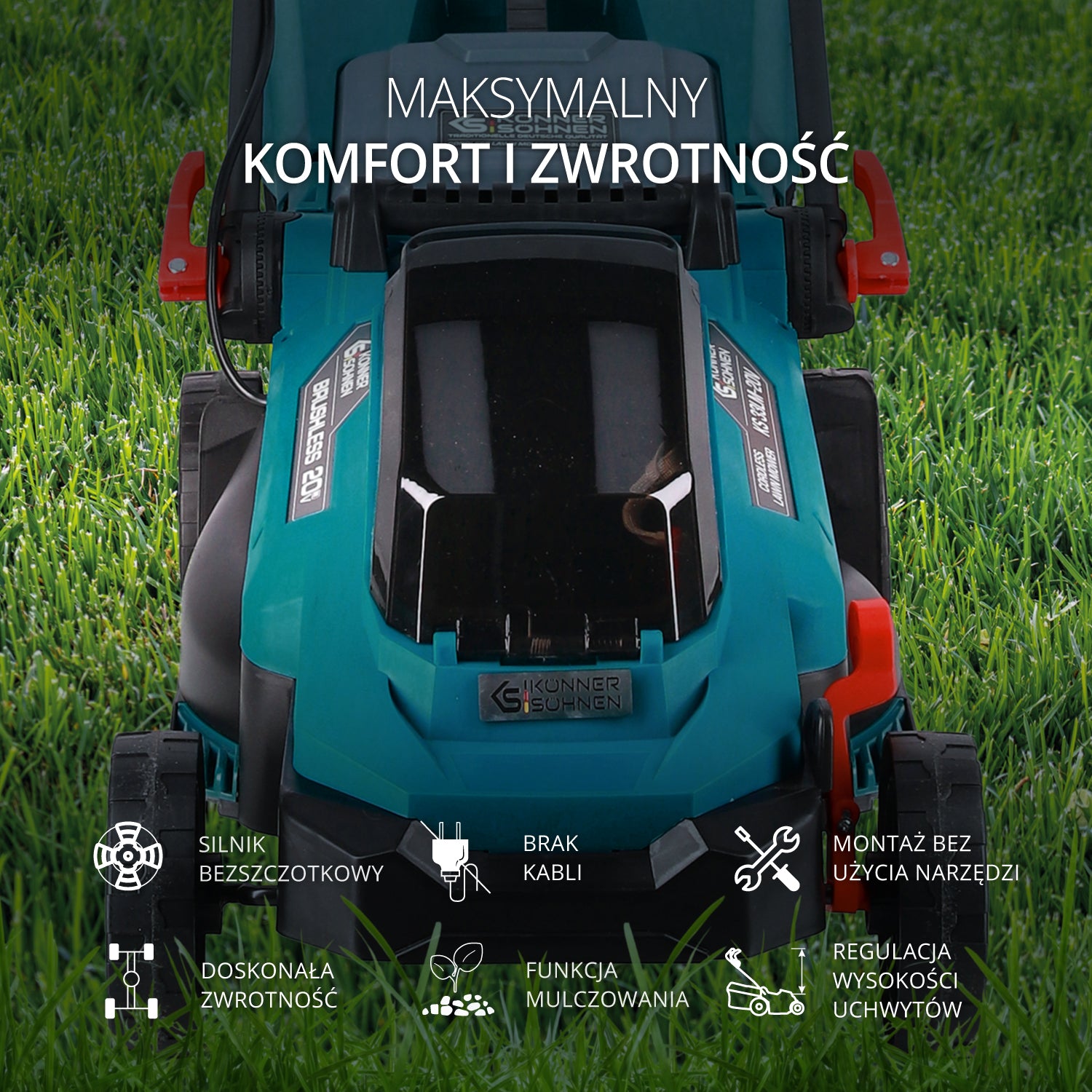 Bezprzewodowa kosiarka KS 33LM-20V (Odnowiony – stan idealny)
