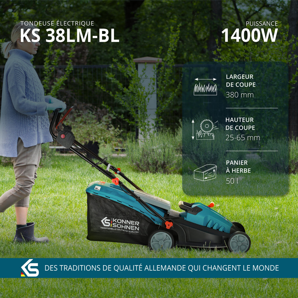 Elektrisk plæneklipper KS 38LM-BL