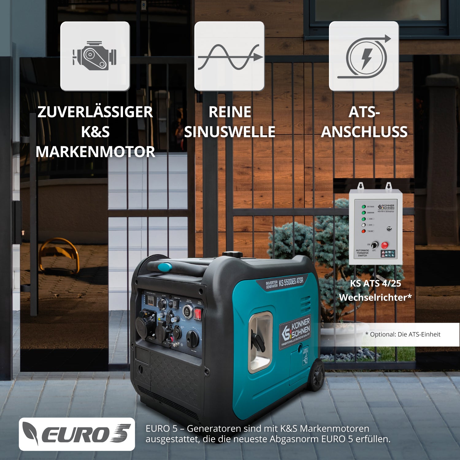 Inverter-Generator KS 5500iES ATSR (B-Ware Sehr gut)