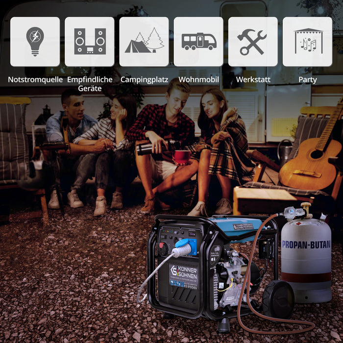 LPG/Benzin-Inverter-Generator KS 8100iEG