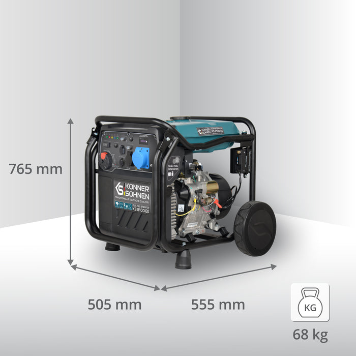 LPG/benzin inverter generator KS 8100iEG