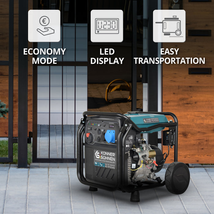 LPG/benzin inverter generator KS 8100iEG