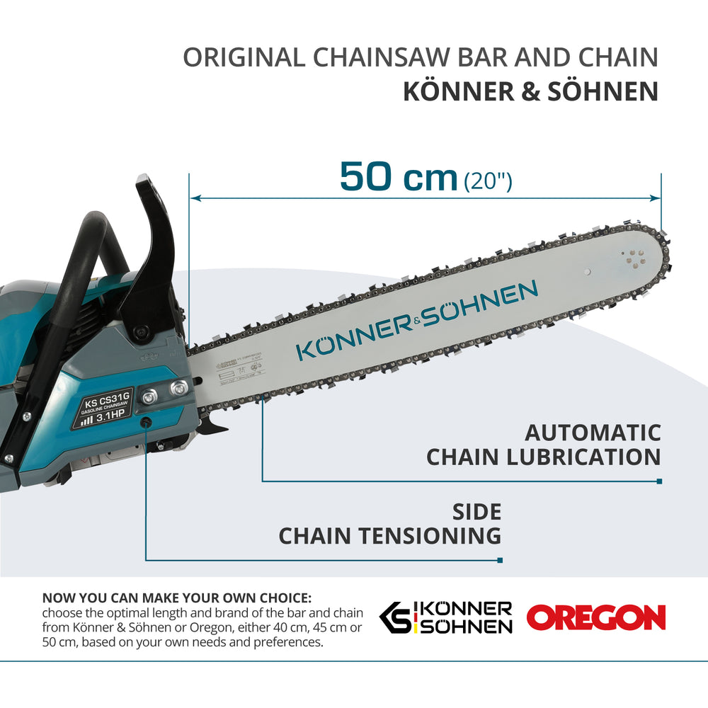 Benzinekettingzaag KS CS31G-20