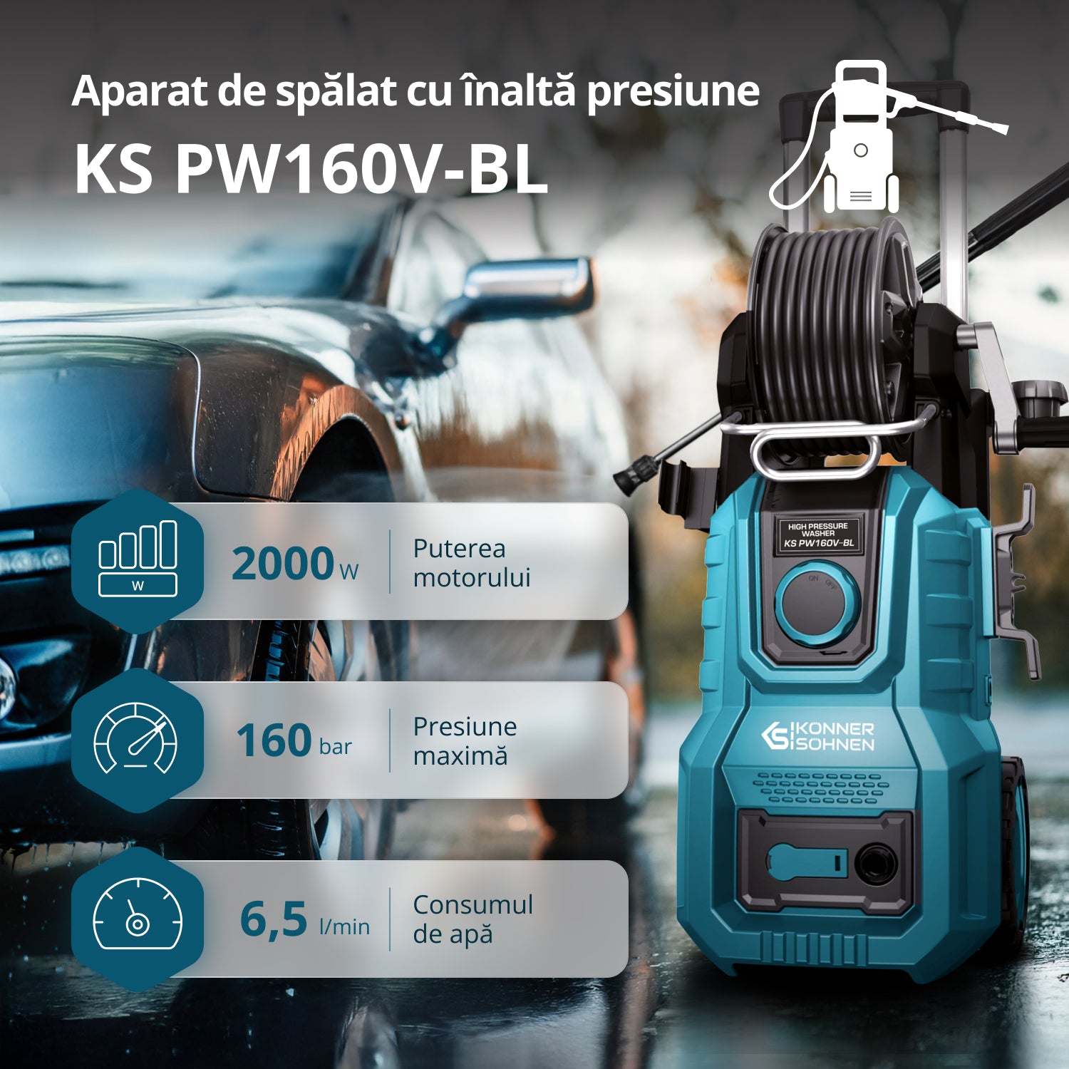 Nettoyeur haute pression  KS PW160V-BL