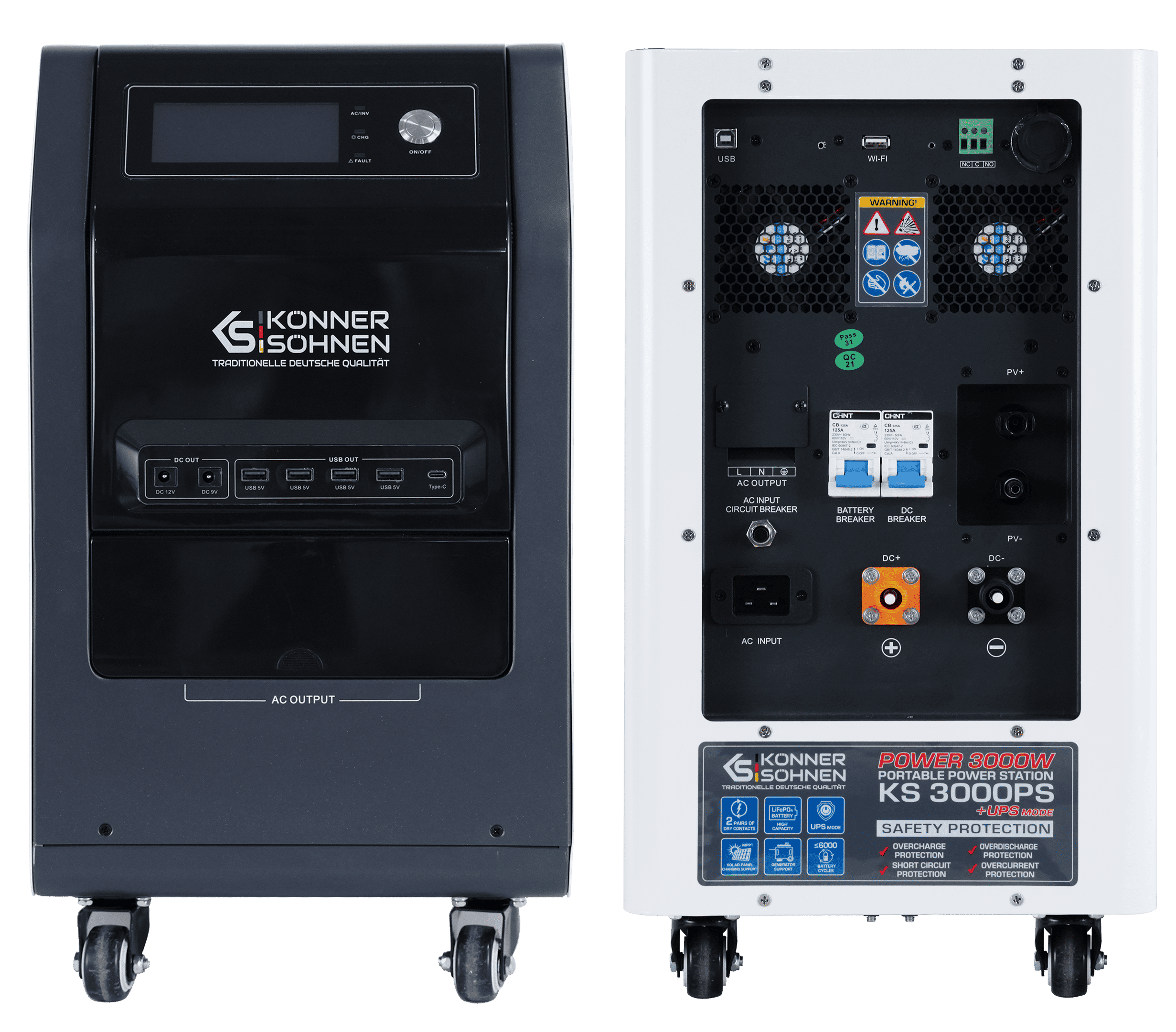 Station D'alimentation Portable KS 1200PS-FC – 1200W, Batterie Lithium 1110Wh, 2600W Pic, Lampe LED, Pour Camping Et Dépannage - 7