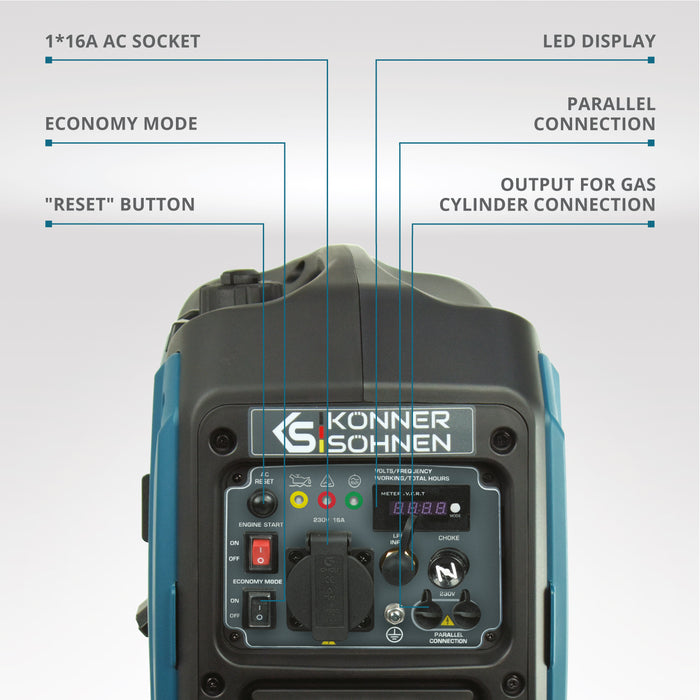 Инверторен генератор на LPG/бензин KS 2000iG S