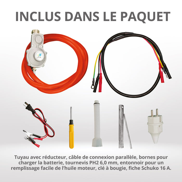 Groupe électrogène à essence-gaz de type inverter KS 2100iG S