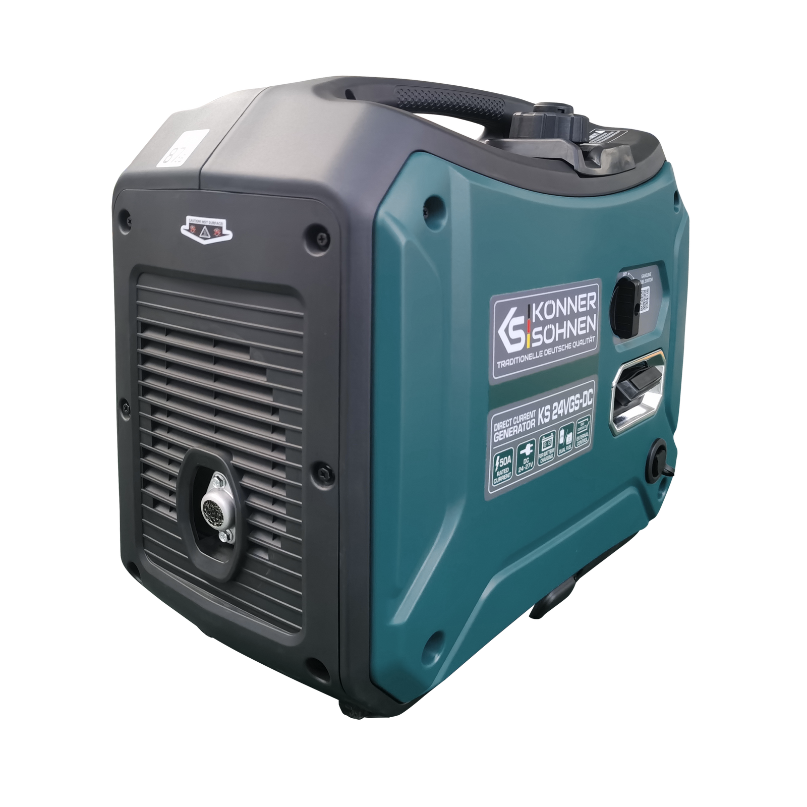 Generador de corriente continua con sistema dual de combustible KS 24VGS-DC