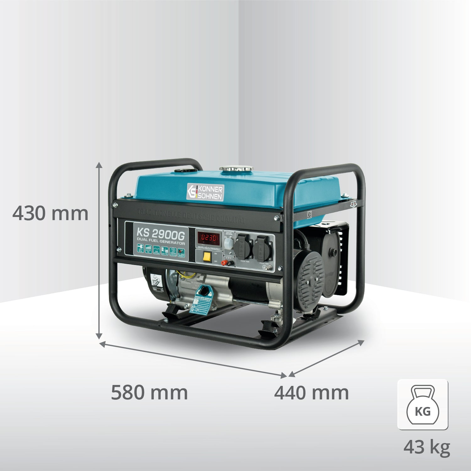 LPG/benzinegenerator "Könner & Söhnen" KS 2900G