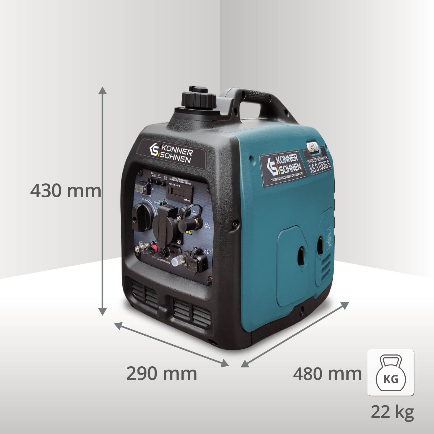 LPG/gasoline inverter generator KS 3100iG S (Refurbished Excellent)