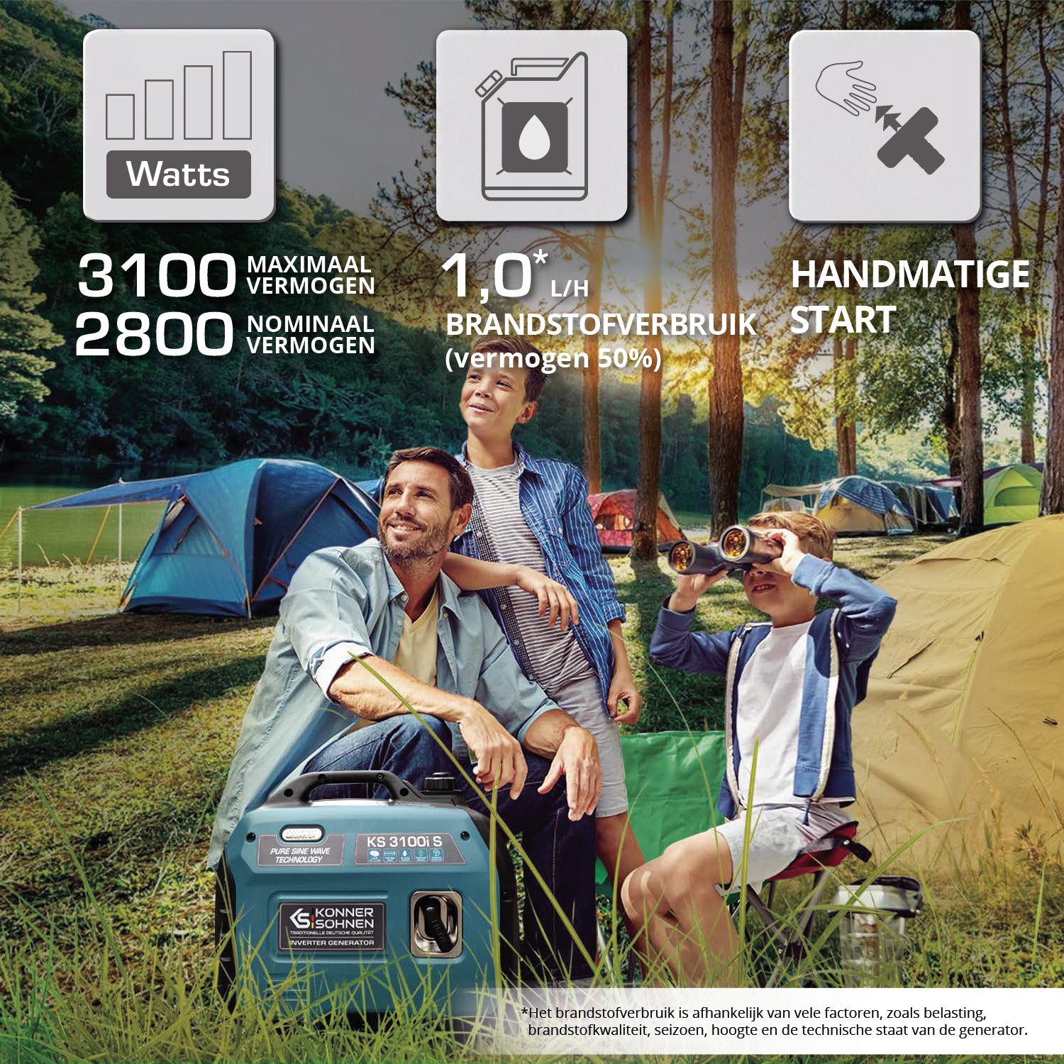 Invertergenerator KS 3100i S