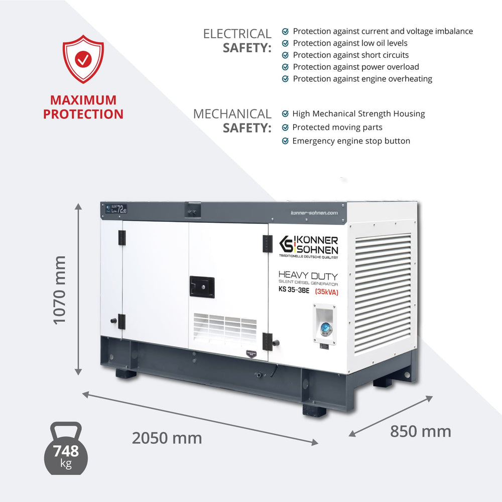 Dieselová třífázová elektrárna KS 35-3BE